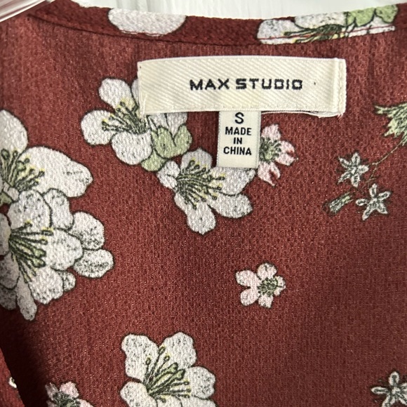 S high-low Max Studio floral wrap dress - Picture 4 of 5